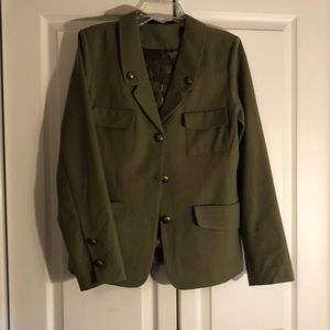 Luxe Rachael Zoe Notch Collar Military Jacket